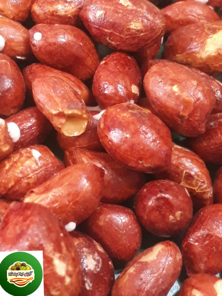 مغز بادام زمینی لعابی