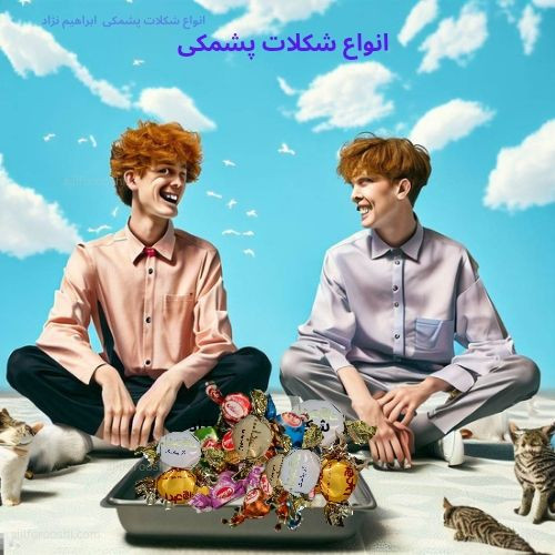 انواع شکلات پشمکی ابراهیم نژاد